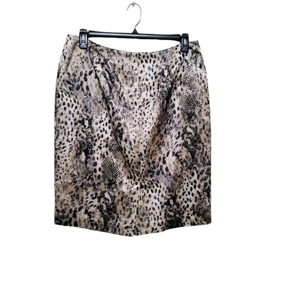 Jones New York Animal Print Pencil Skirt 15 - Picture 1 of 4